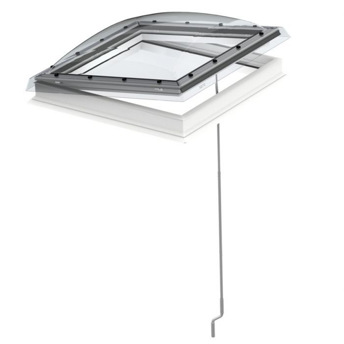 Jumta logs VELUX CVP 0073U, ar rokas vadību, plakaniem jumtiem (Pamatne)